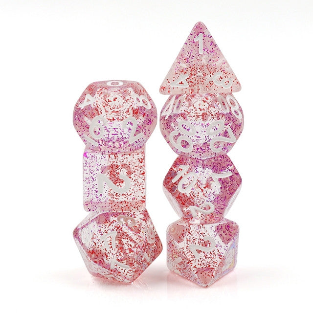 Array of Stars 7pc Particles Polyhedral Dice Set